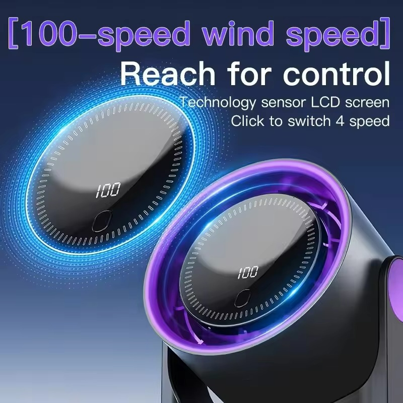 Ventilateur Portable Silencieux | Affichage Numérique et Humidification Intégrée