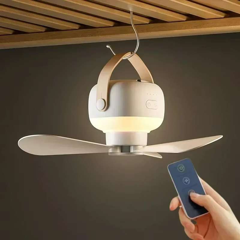 Ventilateur de Plafond Portable pour Camping | Confort et Élégance en Plein Air