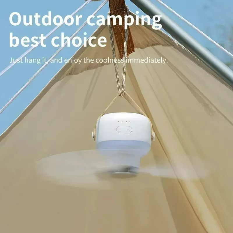 Ventilateur de Plafond Portable pour Camping | Confort et Élégance en Plein Air