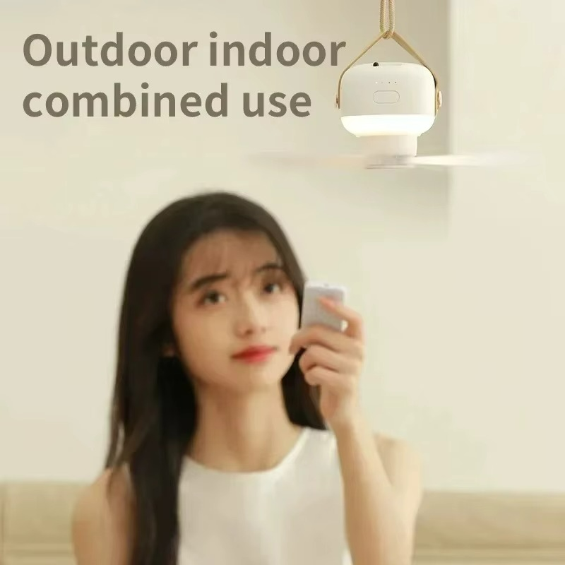 Ventilateur de Plafond Portable pour Camping | Confort et Élégance en Plein Air