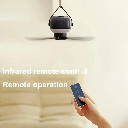 Ventilateur de Plafond Portable pour Camping | Confort et Élégance en Plein Air