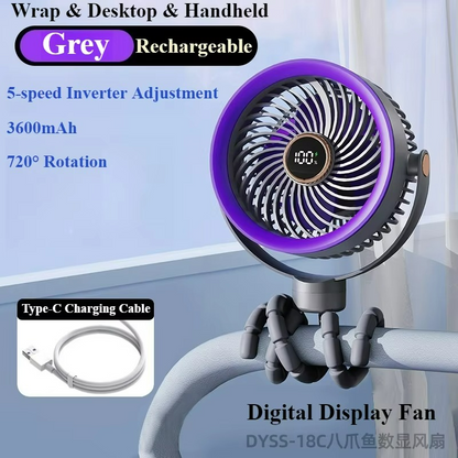 Ventilateur Portable Rechargeable USB | Refroidissement Silencieux et Efficace