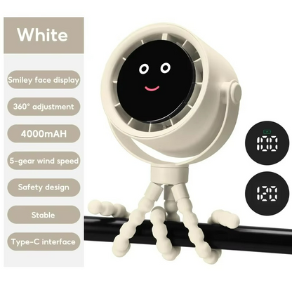 Ventilateur Portable Rechargeable USB | Refroidissement Silencieux et Efficace