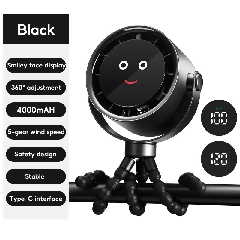 Ventilateur Portable Rechargeable USB | Refroidissement Silencieux et Efficace