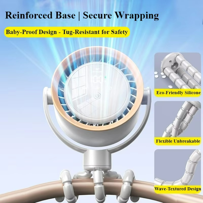 Ventilateur Portable Rechargeable USB | Refroidissement Silencieux et Efficace