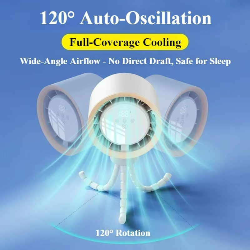 Ventilateur Portable Rechargeable USB | Refroidissement Silencieux et Efficace