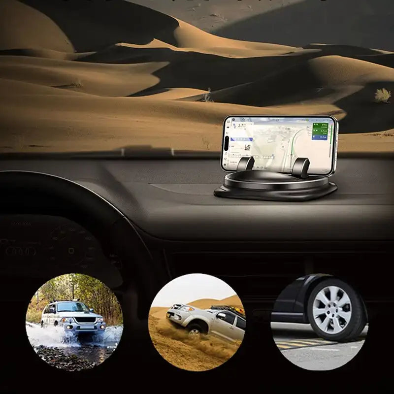 Support de Téléphone de Voiture | Rotation à 360° et Installation Facile