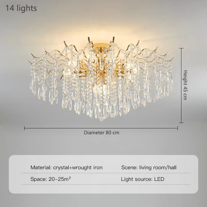 Plafonnier Design Branches Organiques | Éclairage LED Chaleureux et Élégant