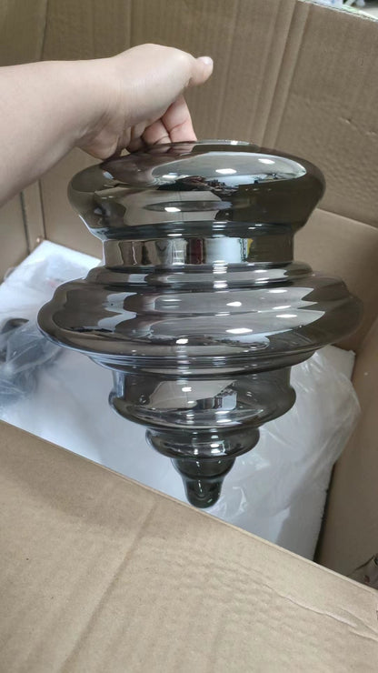 Lampe Suspendue Grise Design Élégant | Éclairage Ambiance et Matériaux Luxueux