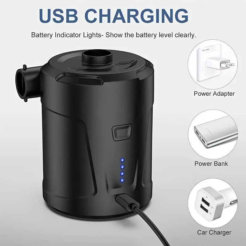 Pompe à Air Électrique Portable | Rechargeable et Légère pour Activités Extérieures