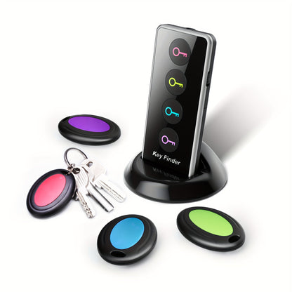Localisateur de Clés Compact 4-en-1 | Avec Lampe LED et Récepteurs Codés