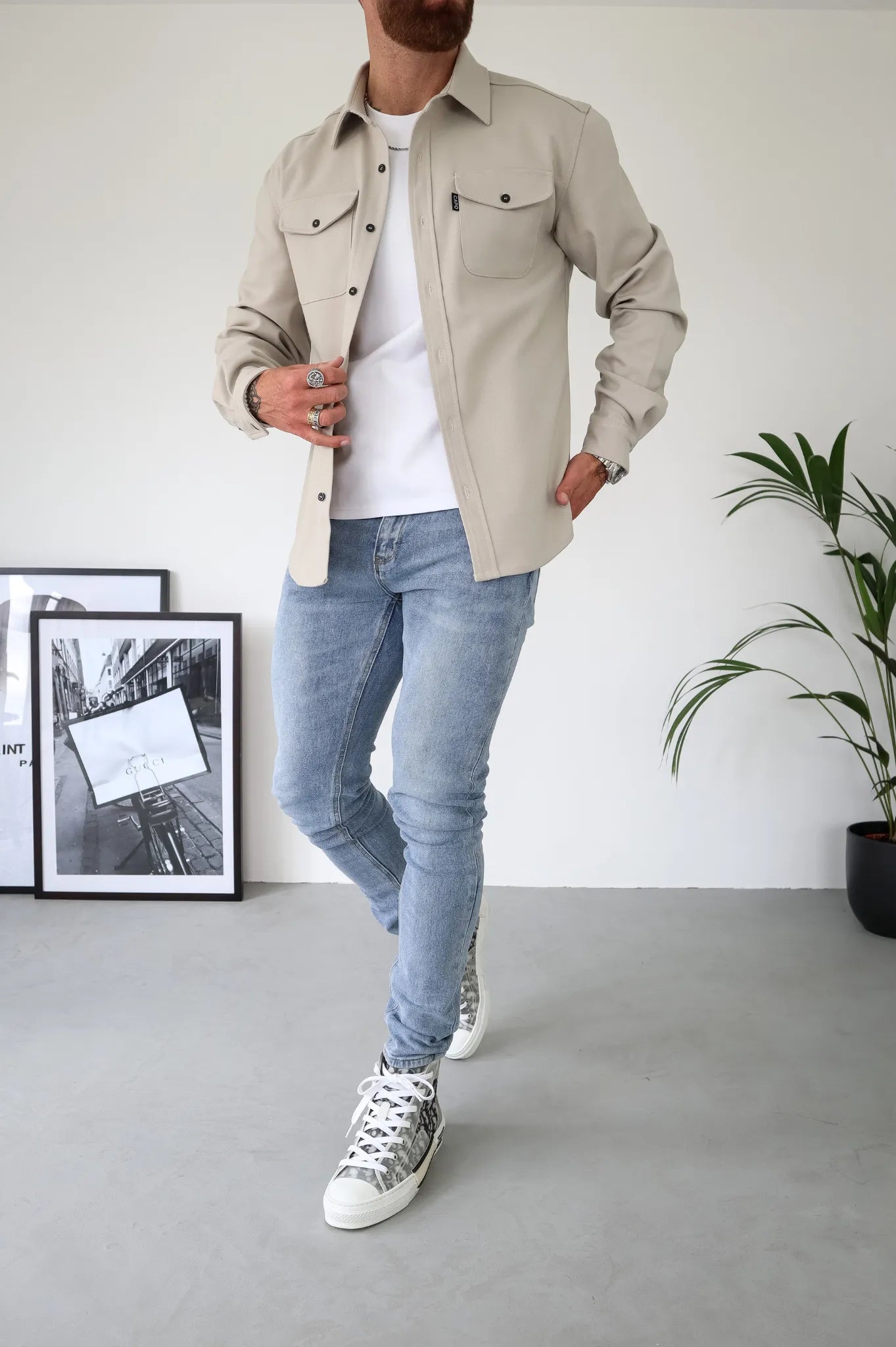 Veste Chemise à Boutons pour Hommes | Confort et Style Décontracté avec Poches