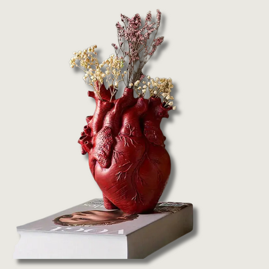 Vase en Céramique en Forme de Cœur | Décoration Romantique et Élégante