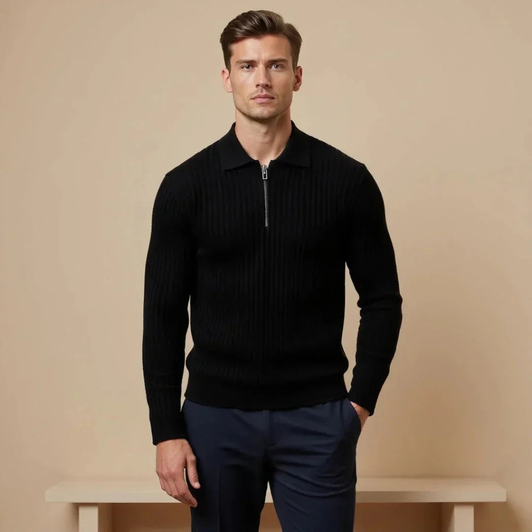 Pull à Col Zippé pour Homme | Élégance et Confort au Quotidien
