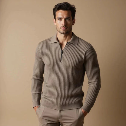 Pull à Col Zippé pour Homme | Élégance et Confort au Quotidien