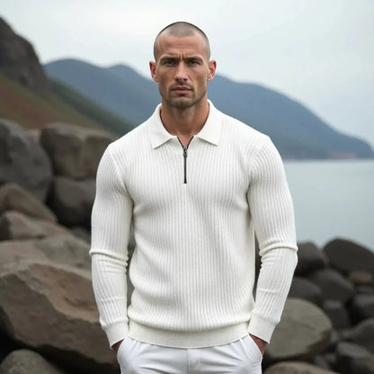 Pull à Col Zippé pour Homme | Élégance et Confort au Quotidien