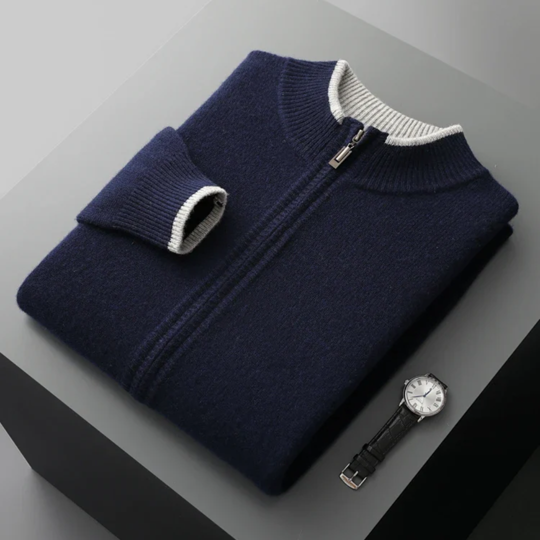 Pull Zippé en Laine Mérinos | Douceur et Chaleur Exceptionnelles