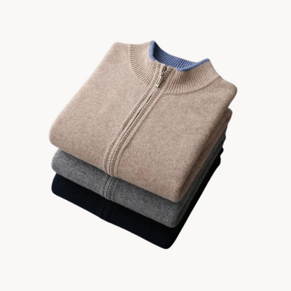 Pull Zippé en Laine Mérinos | Douceur et Chaleur Exceptionnelles