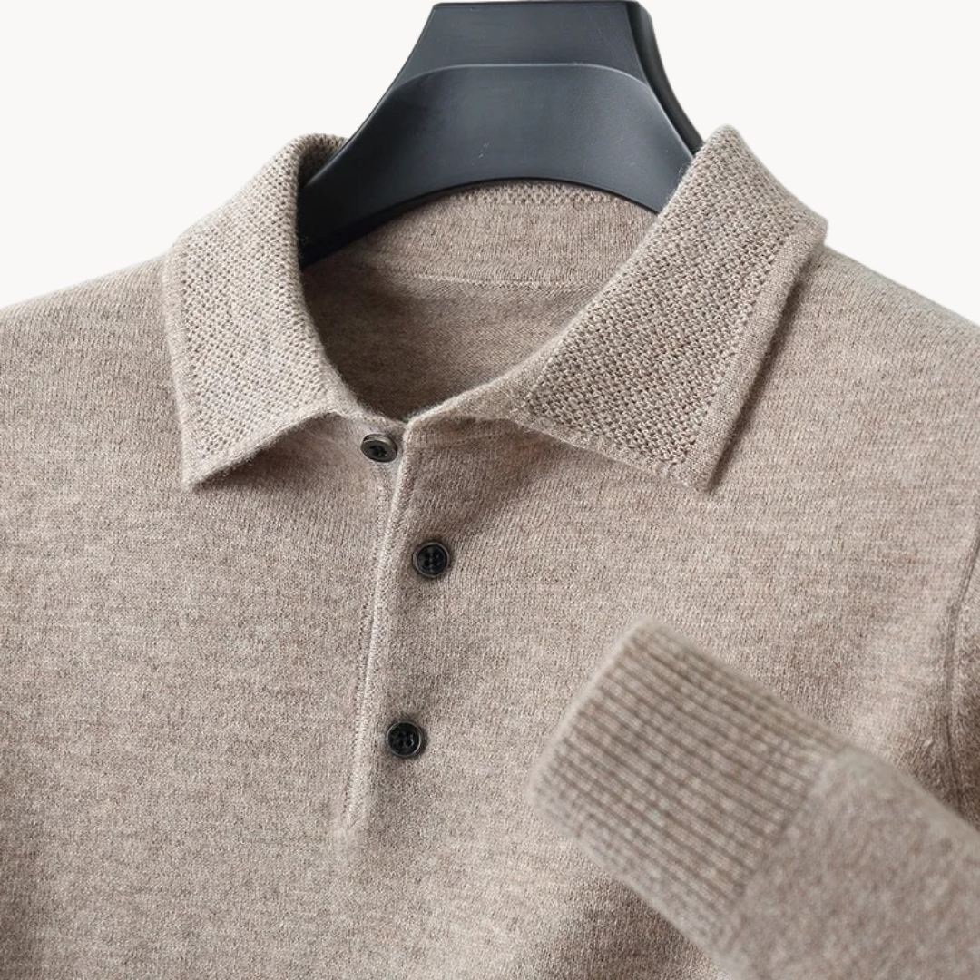 Chemise en Laine Mérinos pour Hommes | Style Rugby et Confort Luxueux