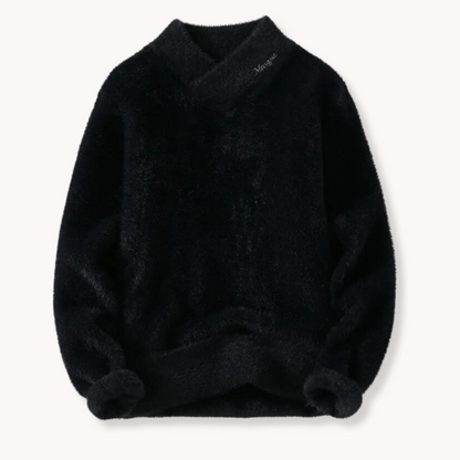 Pull Fleece Teddy Doux et Chic | Confort Luxueux avec Col en V