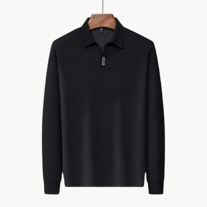 Polo Long Manches Confortable | Idéal pour Golf et Sorties Décontractées