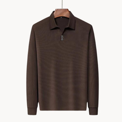 Polo Long Manches Confortable | Idéal pour Golf et Sorties Décontractées