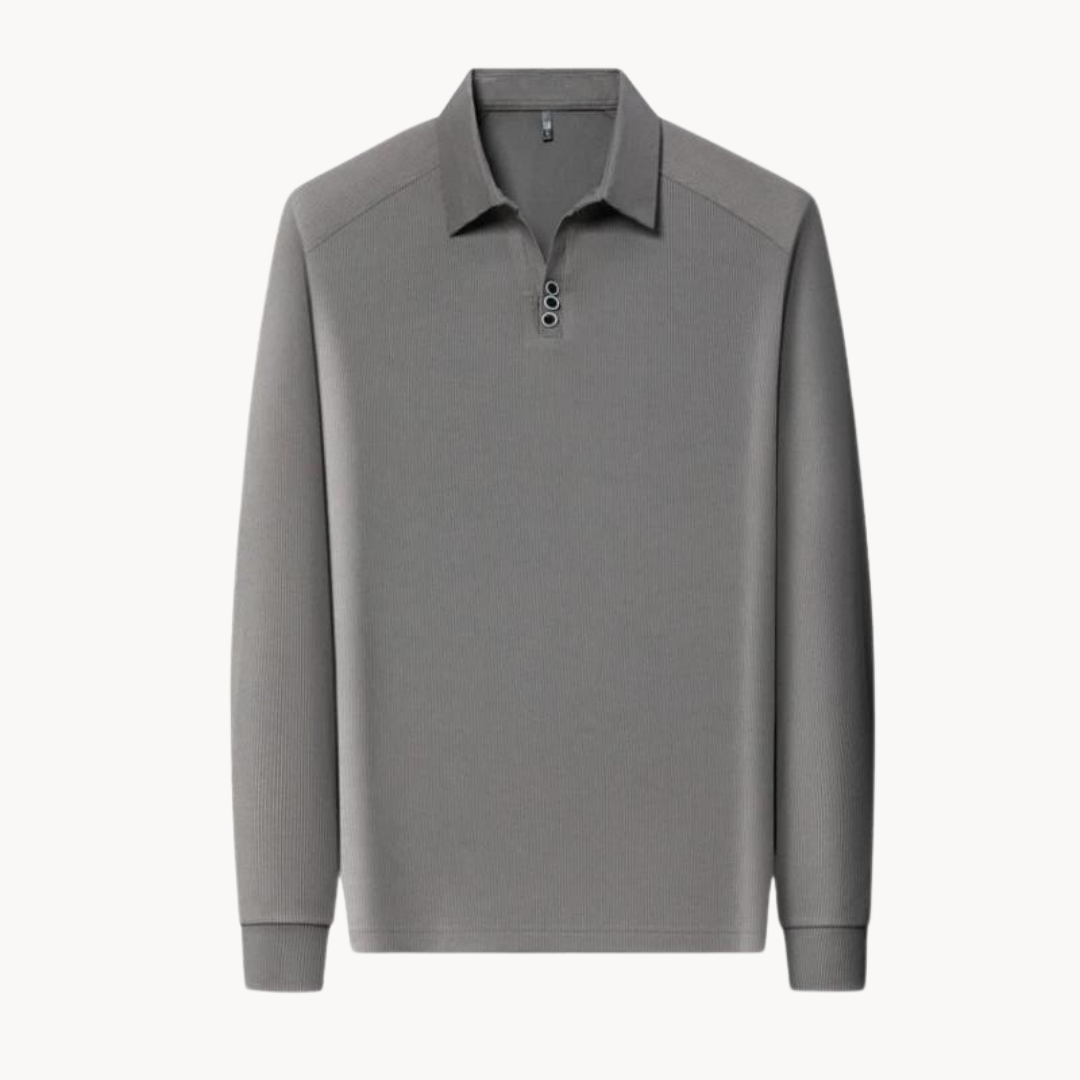 Polo Long Manches Confortable | Idéal pour Golf et Sorties Décontractées
