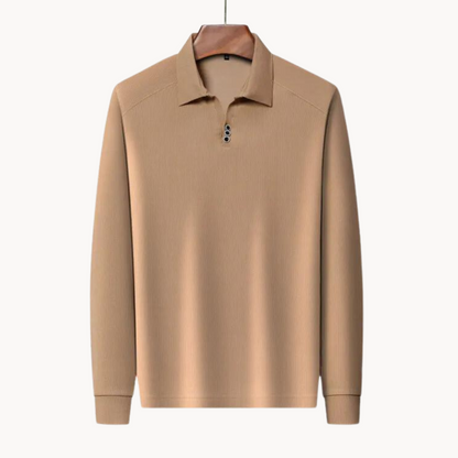 Polo Long Manches Confortable | Idéal pour Golf et Sorties Décontractées