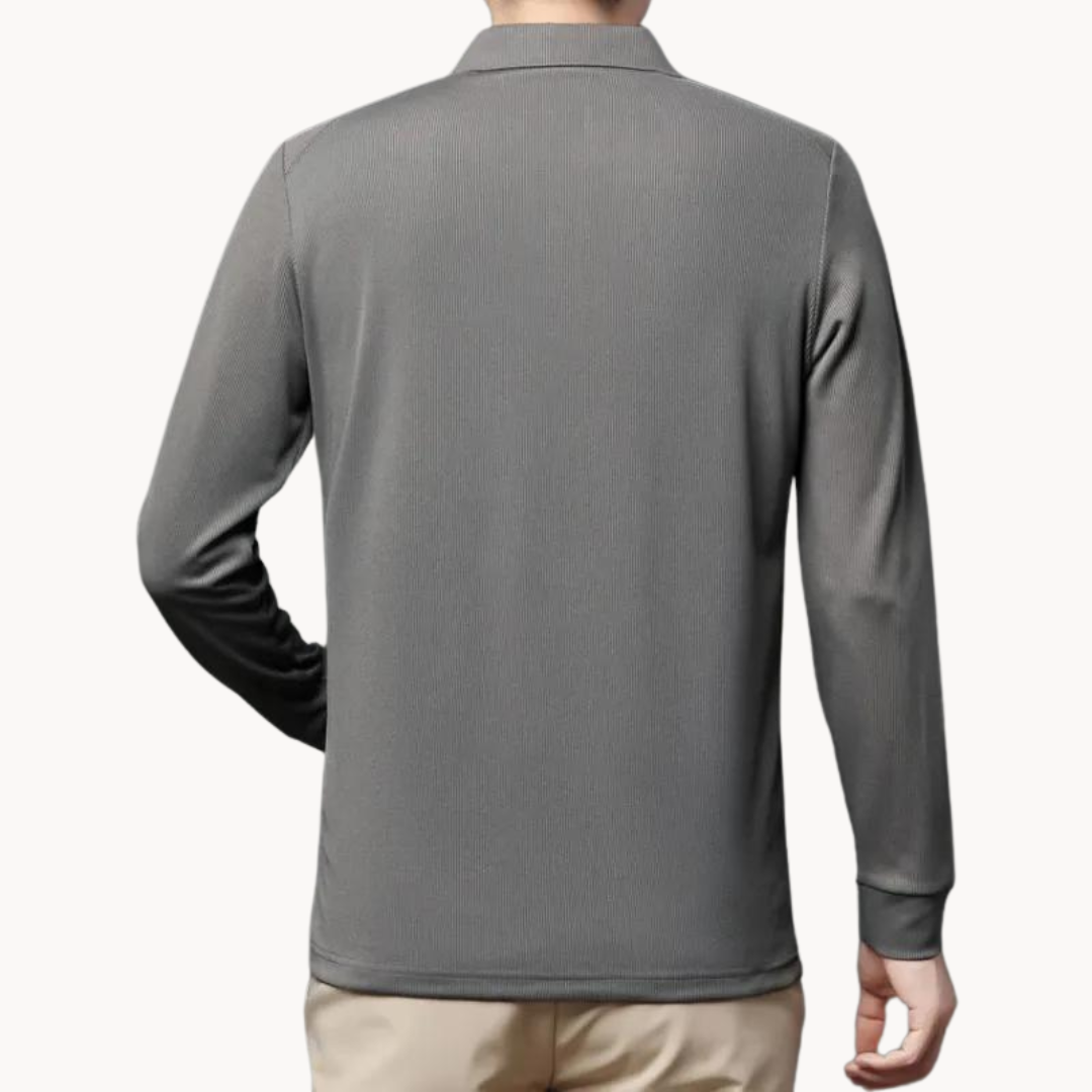 Polo Long Manches Confortable | Idéal pour Golf et Sorties Décontractées