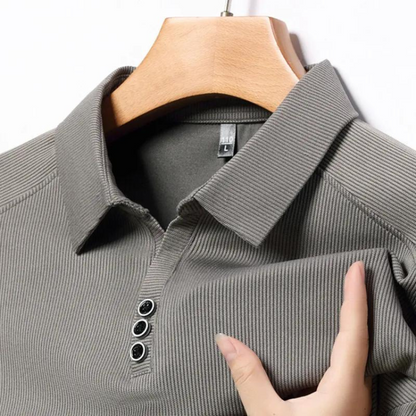 Polo Long Manches Confortable | Idéal pour Golf et Sorties Décontractées