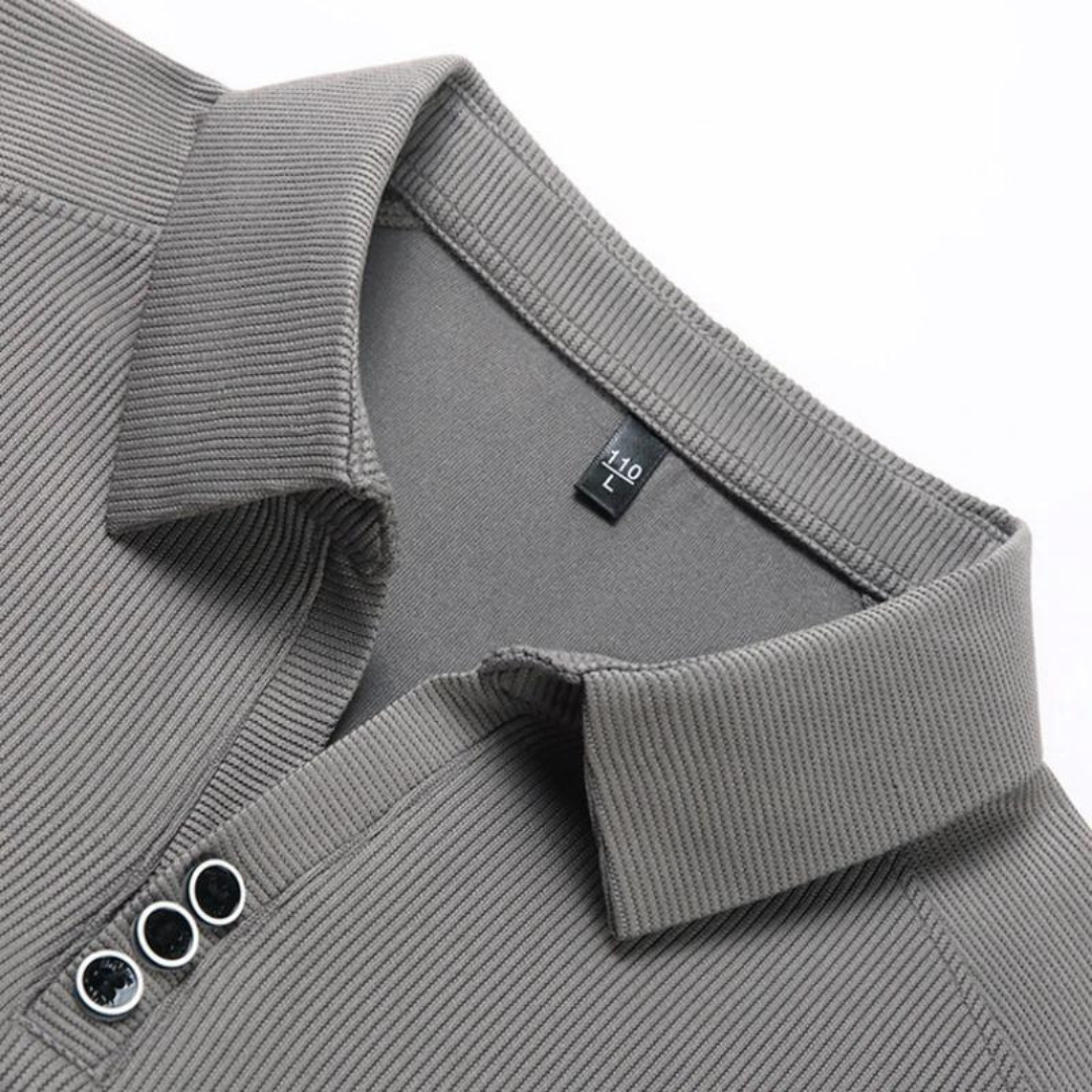Polo Long Manches Confortable | Idéal pour Golf et Sorties Décontractées