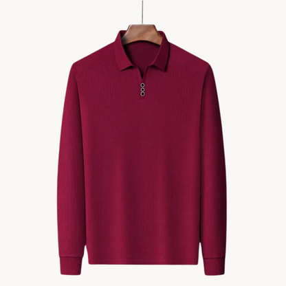 Polo Long Manches Confortable | Idéal pour Golf et Sorties Décontractées
