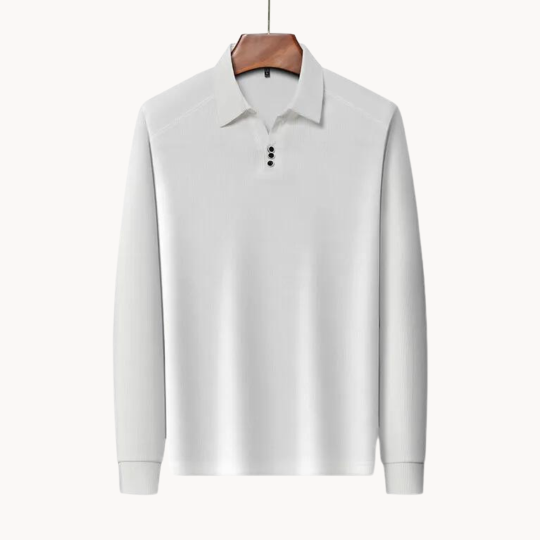 Polo Long Manches Confortable | Idéal pour Golf et Sorties Décontractées