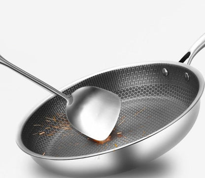 Poêle en acier inoxydable résistante aux rayures avec revêtement antiadhésif – ProCook Elite