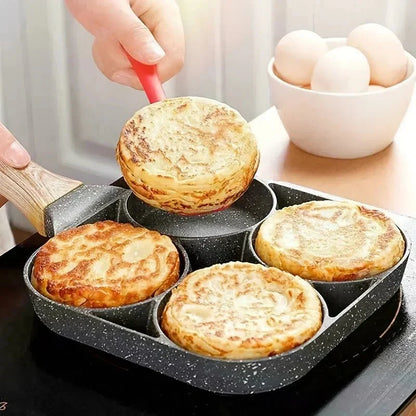 EGGMASTER – Poêle à omelette antiadhésive 4 trous