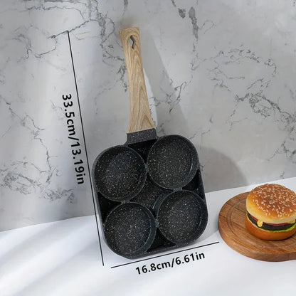 EGGMASTER – Poêle à omelette antiadhésive 4 trous