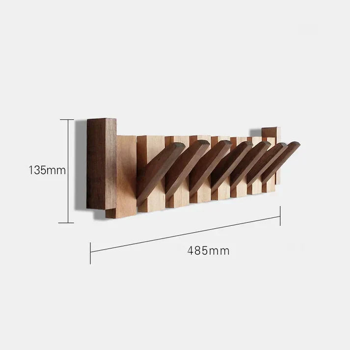 Porte Manteaux Mural en Bois Durable au Design Musical
