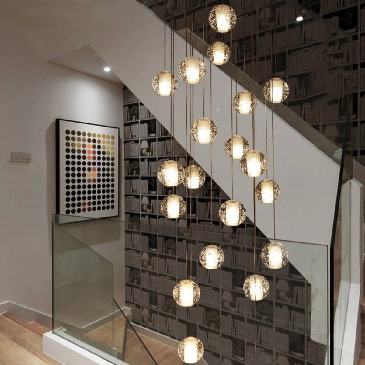 Luminaire Suspendu en Cristal | Éclairage Élégant et Réglable