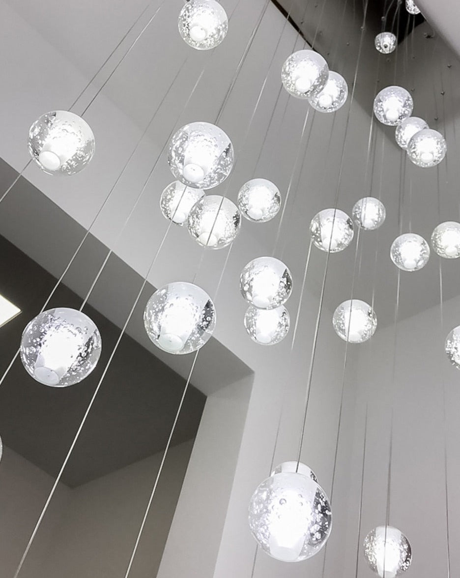 Luminaire Suspendu en Cristal | Éclairage Élégant et Réglable