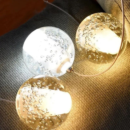 Luminaire Suspendu en Cristal | Éclairage Élégant et Réglable