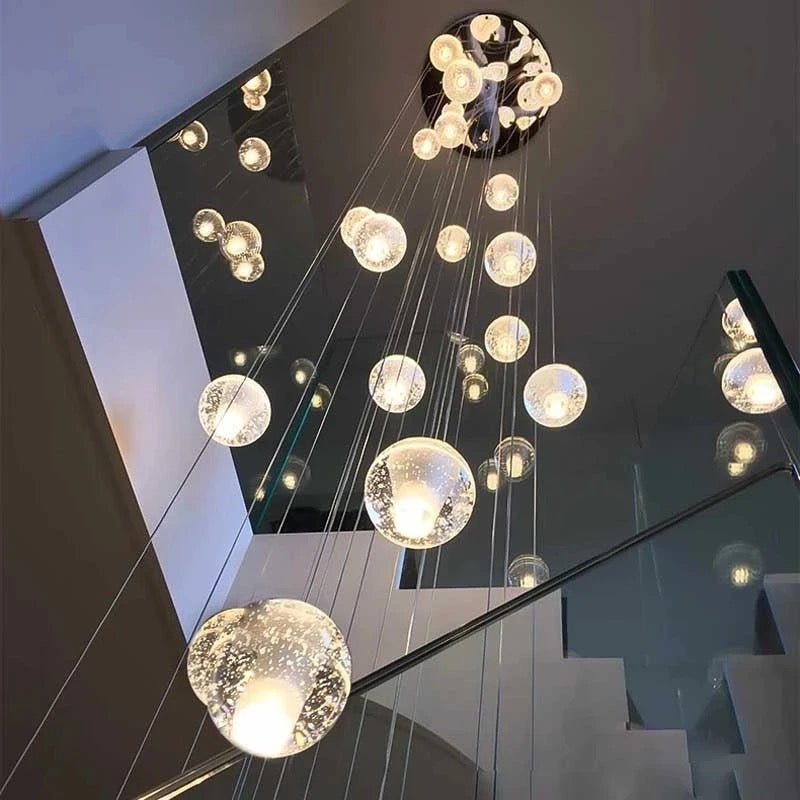Luminaire Suspendu en Cristal | Éclairage Élégant et Réglable