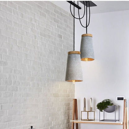 Lampe Suspendue en Ciment | Design Épuré et Durable