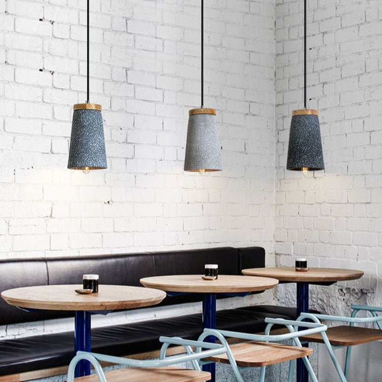 Lampe Suspendue en Ciment | Design Épuré et Durable