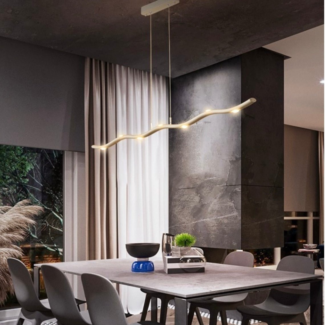 Suspension LED Linéaire Économique | Éclairage Élégant et Durable