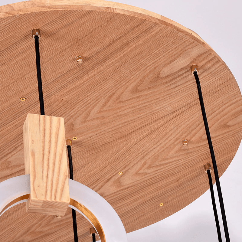 Lustre en Bois Écologique | Éclairage Personnalisable et Élégant