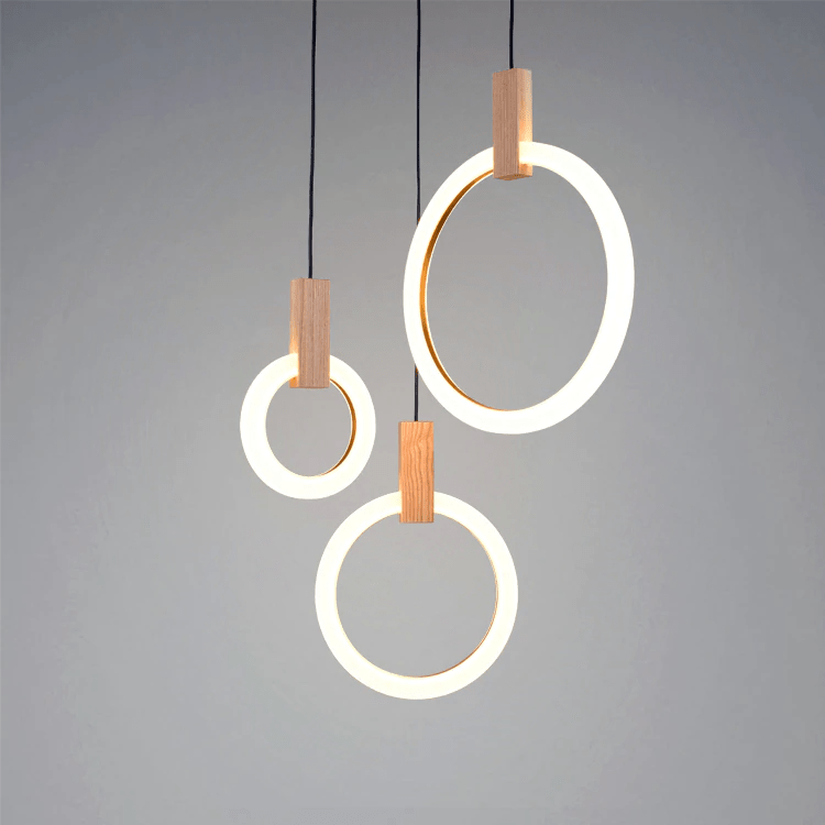 Lustre en Bois Écologique | Éclairage Personnalisable et Élégant