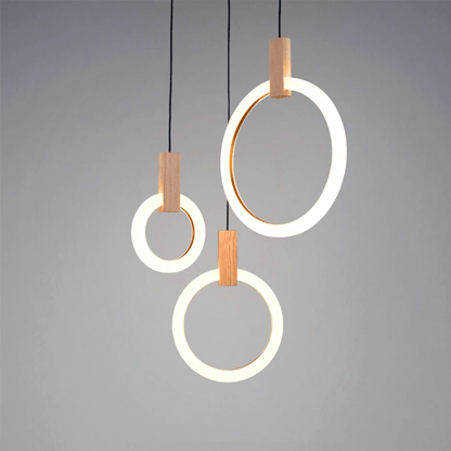 Lustre en Bois Écologique | Éclairage Personnalisable et Élégant