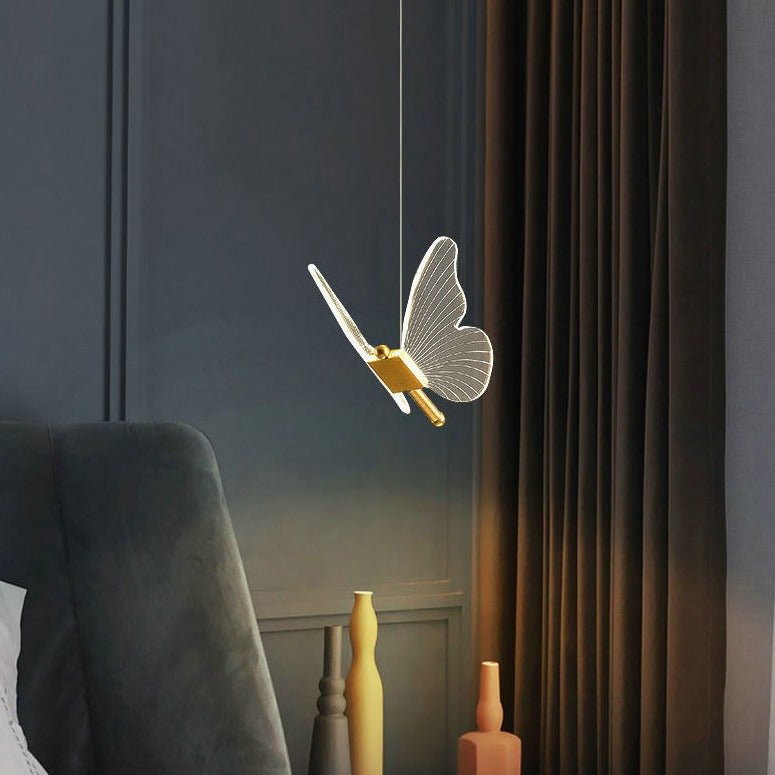 Pendentif LED Ailes de Papillon | Éclairage Élégant et Ambiance Magique