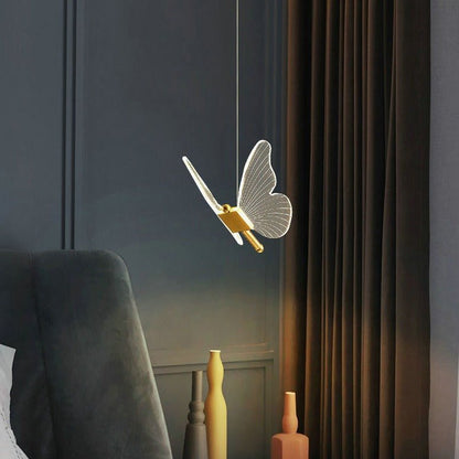 Pendentif LED Ailes de Papillon | Éclairage Élégant et Ambiance Magique