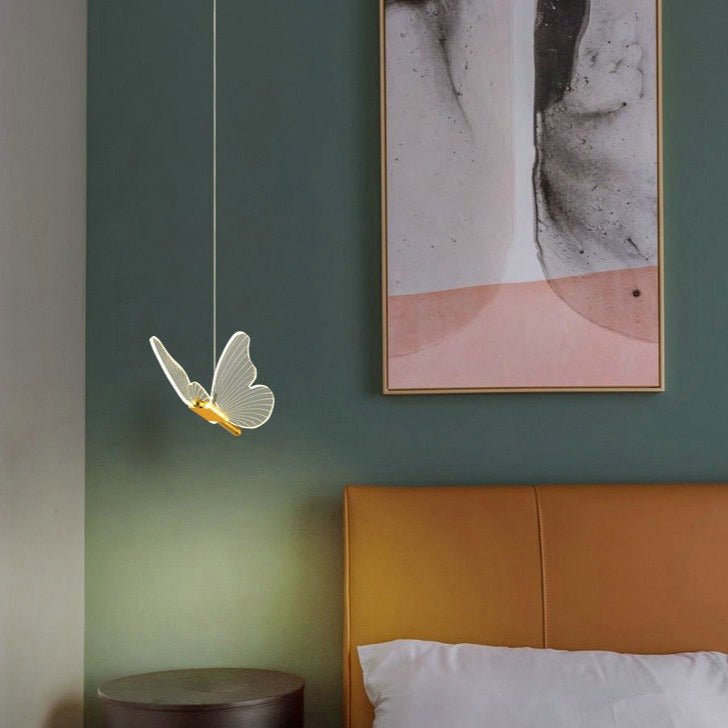 Pendentif LED Ailes de Papillon | Éclairage Élégant et Ambiance Magique